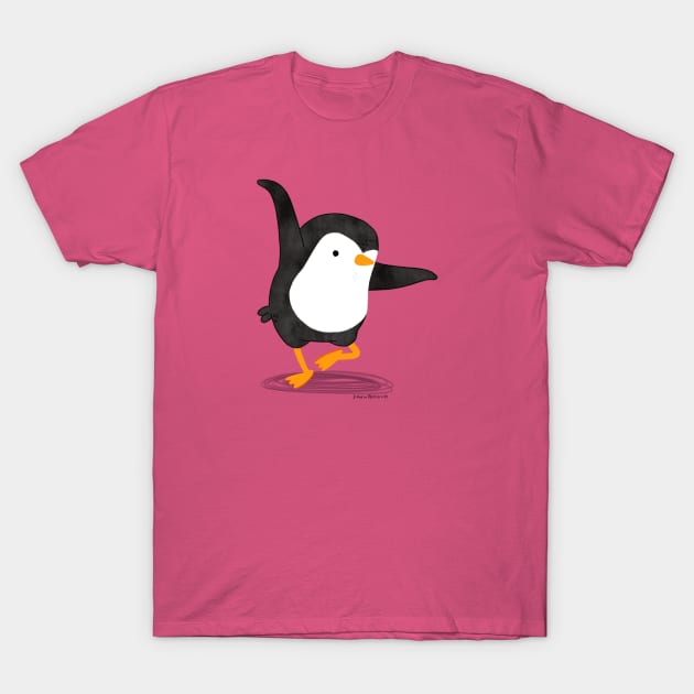 Dancing Penguin 1 T-Shirt by thepenguinsfamily